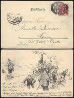 AUSTRIA: Postcard Sent From Görz To Egypt On 3/JA/1899, Cancelled AMB. ALEXANDRIE-CAIRE 9/JA/1899, Very Fine! - Other & Unclassified