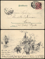 AUSTRIA: Postcard Sent From Görz To Egypt On 3/JA/1899, Cancelled AMB. ALEXANDRIE-CAIRE 9/JA/1899, Very Fine! - Andere & Zonder Classificatie