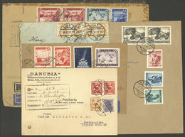 AUSTRIA: 5 Covers Or Cards Sent To Argentina Between 1927 And 1955, Interesting! - Other & Unclassified