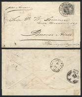 BELGIUM: 18/DE/1877 Verviers - Argentina, By Belgian Paquebot: Cover Franked With 50c. Leopold II Issue Of 1869/78, On R - Altri & Non Classificati
