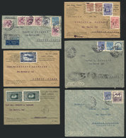 BRAZIL: 1940/41: 63 Airmail Covers Sent To Argentina, Some Registered, Very Nice And Interesting Postages, Good Lot For  - Other & Unclassified
