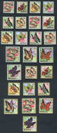 BURUNDI: Yvert 270/285 + A.82/90, Butterflies, Complete Set Of 25 Unmounted Values, Excellent Quality! - Other & Unclassified
