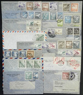 CHILE: 18 Covers Sent To Argentina In The 1940/50s, Nice Frankings, VF General Quality! - Chile