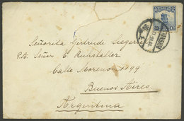 CHINA: Cover Sent From Shanghai To Argentina On 11/NO/1924 Franked With 10c., With Opening Defects, Rare Destination For - Sonstige & Ohne Zuordnung