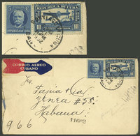 CUBA: Airmail Cover Sent From Santiago To Habana On 21/JA/1932, Interesting! - Other & Unclassified