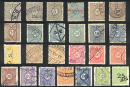 DENMARK: 25 Railway Parcel Post Stamps, Used, Almost All Different, VF Quality! - Otros & Sin Clasificación