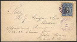 ECUADOR: Cover Franked By Sc.148 (10c. Of 1901) Sent From AMBATO To London On 19/FE/1902, VF Quality! - Ecuador