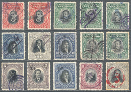 ECUADOR: Lot Of Stamps With Control Overprints Of 1902, Fine General Quality, Interesting! - Ecuador