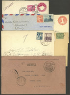 EGYPT: 6 Covers Or Postal Stationeries Sent To Argentina Or Germany In Varied Periods, Interesting! - Otros & Sin Clasificación