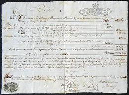 SPAIN: Interesting Document Of 1826, With The Balance Of The Credit Of Francisco Mata From Buenos Aires With Domingo Ter - Spain