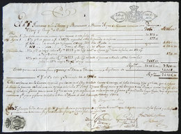 SPAIN: Interesting Document Of 1826, With The Balance Of The Credit Of Francisco Mata From Buenos Aires With Domingo Ter - Espagne