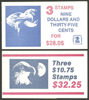 UNITED STATES: 2 Booklets Of Definitive Stamps Of High Value, Total Face Value $60+, MNH, Complete, Superb Quality! - Other & Unclassified