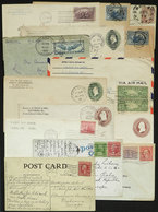 UNITED STATES: 14 Covers And Cards Used Between Approximately 1880 And 1934, Interesting! - Postal History