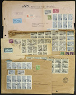 FINLAND: 5 Airmail Covers Sent To Argentina Between 1939 And 1947 With Spectacular And Very High Postages, Some With Def - Sonstige & Ohne Zuordnung