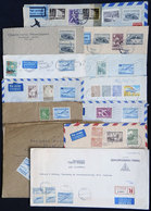 FINLAND: 13 Covers, Wrappers, Etc. Sent To Argentina Between 1945 And 1975, One With Double Censorship, Some Good Franki - Andere & Zonder Classificatie