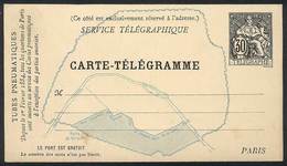 FRANCE: 30c. Carte-telegramme, Unused, VF Quality! - Other & Unclassified