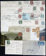 FRANCE: 18 Old Postcards, Almost All Used, Several Very Interesting Cancels Can Be Seen, And Also Very Good Views! - Other & Unclassified