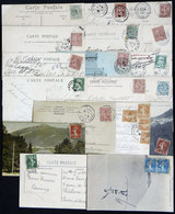 FRANCE: 18 Old Postcards, Almost All Used, Several Very Interesting Cancels Can Be Seen, And Also Very Good Views! - Altri & Non Classificati