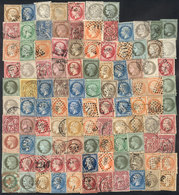 FRANCE: Very Interesting Lot Of Old Stamps, Mostly Used And In General Of Fine To VF Quality, Completely Unchecked, It M - Other & Unclassified