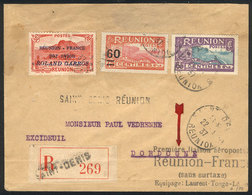 FRANCE - REUNION: 22/JA/1937 Reunion - France: First Airmail, With Arrival Backstamp Of Dordogne, Very Nice! - Other & Unclassified