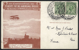 GREAT BRITAIN: 9/SE/1911 Postcard Carried On The Commemorative Coronation Flight Between London And Windsor, Very Nice! - Sonstige & Ohne Zuordnung