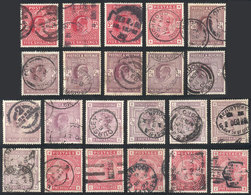 GREAT BRITAIN: Lot Of Good Used Stamps Issued Between 1883 And 1900, In General Of Fine To VF Quality, Scott Catalog Val - Other & Unclassified