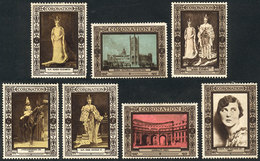 GREAT BRITAIN: 7 Cinderellas Of 1937: Coronation Of Queen Victoria - Autres & Non Classés