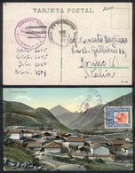 GUATEMALA: Postcard With View Of PUEBLO ZONI, With Postage Of 1.50P. Sent From Quezaltenango To Italy, VF Quality! - Guatemala