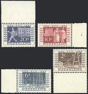NETHERLANDS: Yvert 578/581, 1952 Utrecht Philatelic Exhibition, Compl. Set Of 4 Values, MNH, Excellent Quality, Catalog  - Otros & Sin Clasificación