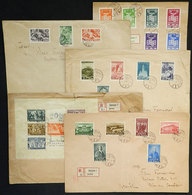 HUNGARY: 5 Covers Sent To Brazil Between 1933 And 1939, Some With Defects, Others Of Fine Quality, Low Start! - Autres & Non Classés