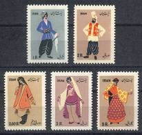 IRAN: Sc.1015/1019, Regional Costumes, Complete Set Of 5 Unmounted Values, Excellent Quality! - Iran