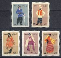 IRAN: Sc.1015/1019, Regional Costumes, Complete Set Of 5 Unmounted Values, Excellent Quality! - Irán