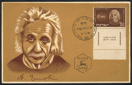 ISRAEL: Maximum Card Of The Year 1956: Einstein, Very Nice! - Andere & Zonder Classificatie