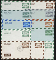 ISRAEL: 11 Aerograms, Almost All Different, VF Quality! - Other & Unclassified