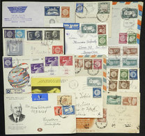 ISRAEL: 12 Covers Or Cards Sent To Argentina Between 1949 And 1953 With Interesting Frankings, Almost All Of Fine To Ver - Other & Unclassified