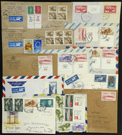 ISRAEL: 13 Covers Sent To Argentina Between Circa 1950 And 1955, All Include In Their Postage Airmail Stamps, Some Are V - Sonstige & Ohne Zuordnung