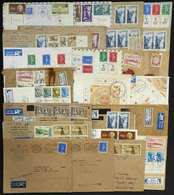 ISRAEL: 25 Covers Sent To Argentina In 1950s, Most Registered And With Spectacular Frankings! - Other & Unclassified