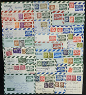 ISRAEL: 30 Aerograms Sent To Argentina In 1950s, There Are Nice Additional Frankings And Interesting Postal Marks, Very  - Other & Unclassified