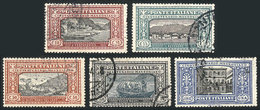 ITALY: Sc.165/169, 1923 Manzoni, The First 5 Values Of The Set Of 6, Used, Excellent Quality, Catalog Value US$1,420. - Zonder Classificatie