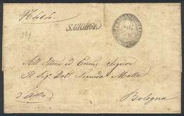 ITALY: Printed Circular Sent From SAN GIORGIO To Bologna On 3/SE/1846, With Interesting Postal Markings, Very Nice! - Non Classificati