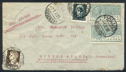 ITALY: Air Mail Cover Sent From Paludi To Argentina On 1/JUL/1931, Franked By Sc.C9 + Other Values, Fine Quality (cover  - Unclassified