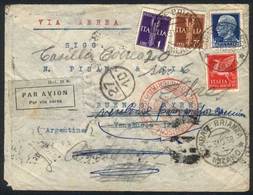 ITALY: Airmail Cover Sent From Carate Brianza To Buenos Aires On 10/MAR/1938, Franked With Interesting 13 Lire Postage,  - Unclassified