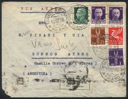 ITALY: Airmail Cover Sent From Carate Brianza To Buenos Aires On 10/12/1938, With Interesting Postage Of 13 Lire, Very C - Zonder Classificatie