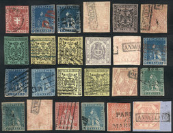 ITALY: ITALIAN STATES: Very Interesting Lot Of Classic Stamps, Including Good Values, Fine General Quality (some Can Hav - Papal States