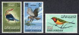 JORDAN: Sc.C26/28, Birds, Complete Set Of 3 Unmounted Values, Excellent Quality! - Jordan