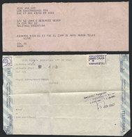 FALKLAND ISLANDS/MALVINAS: FALKLANDS WAR: 2 Telegrams, One Sent To A Soldier On The Islands, Sent By His Brother, With T - Falkland Islands