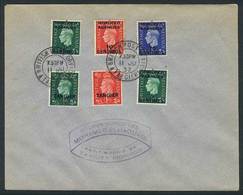 BRITISH MOROCCO: Cover Franked With 6 Overprinted Stamps, Postmarked "BRITISH POST OFFICE - TANGIER - 11/JU/1937", VF Qu - Oficinas En  Marruecos / Tanger : (...-1958