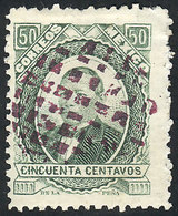 MEXICO: Sc.128a, 1879 50c. Green, Without Overprint, Used, Handsome, Catalog Value US$150. - México