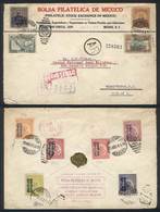 MEXICO: Cover Franked On Reverse By Sc.568/73 And On Front With Other 4 Values, Sent From Mexico To USA By Registered Ma - México