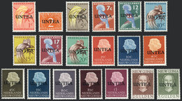 NETHERLANDS NEW GUINEA: Yvert 1/19, 1962 Complete Set Of 19 Overprinted Values, VF Quality! - Nueva Guinea Holandesa